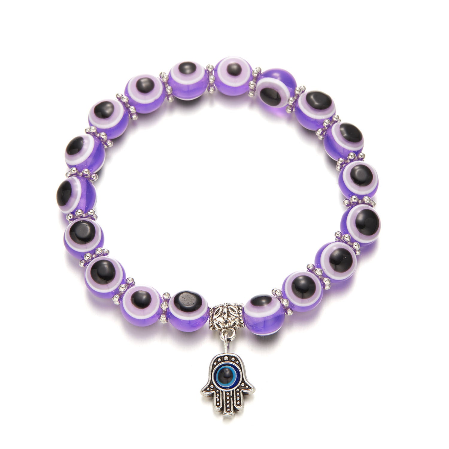 Wholesale Devil Eye Colorful Beaded Bracelet